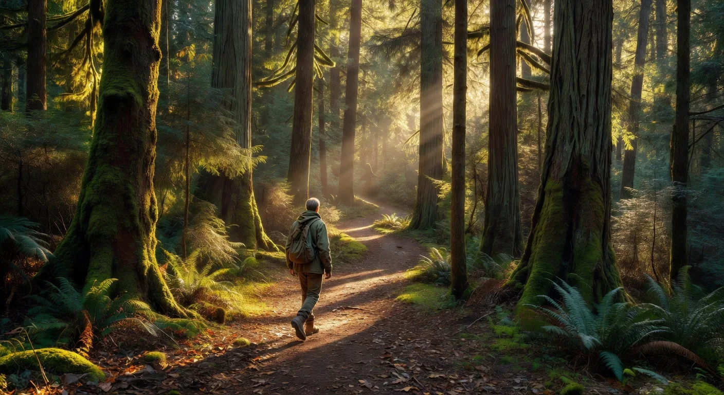A quiet forest path